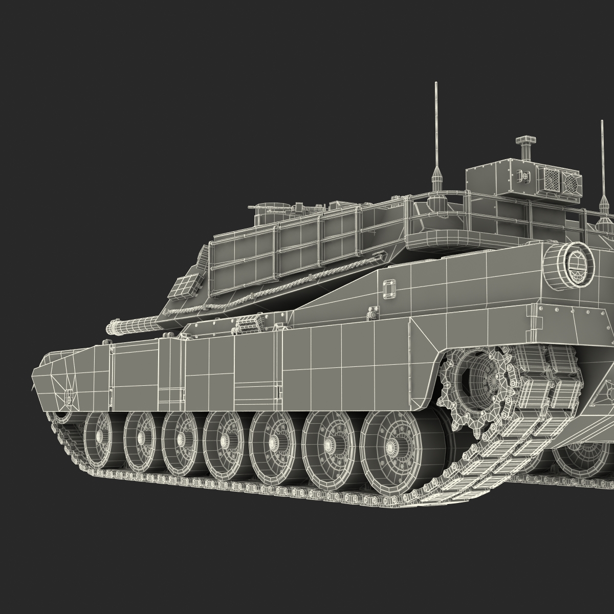 M1 Abrams 3D model