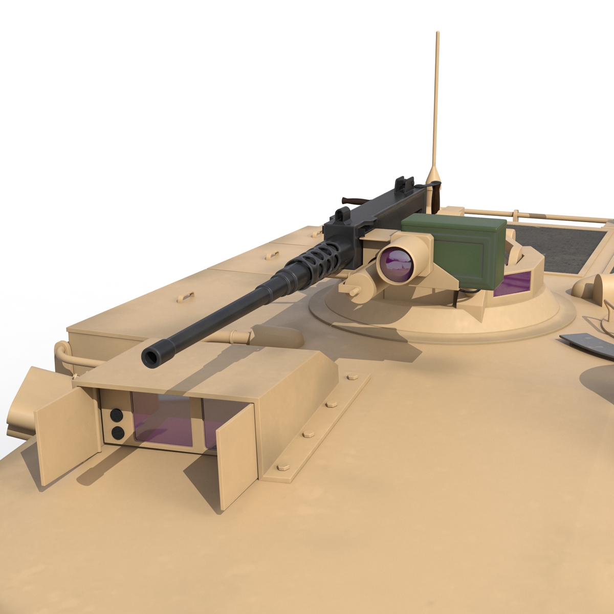 3D M1 Abrams 2 Rigged model