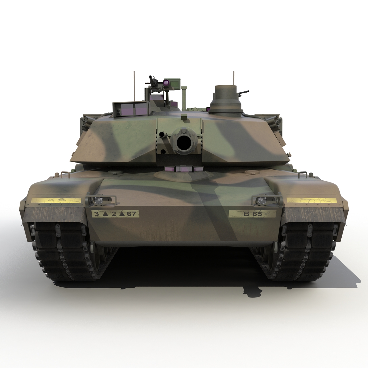 3D M1 Abrams Rigged