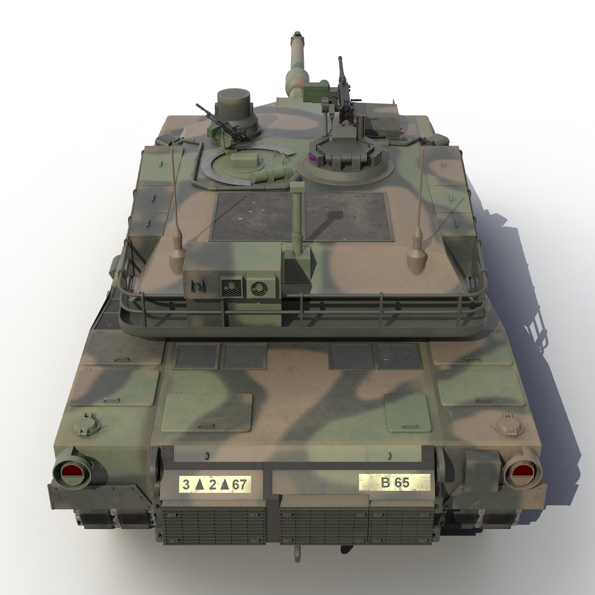 3D M1 Abrams Rigged