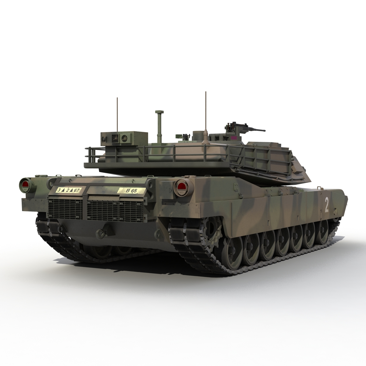 3D M1 Abrams Rigged