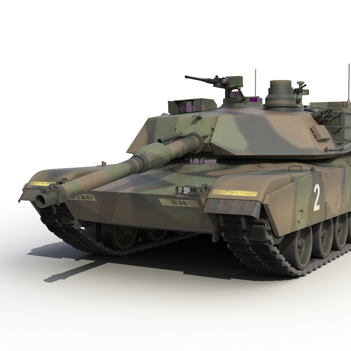 3D M1 Abrams Rigged