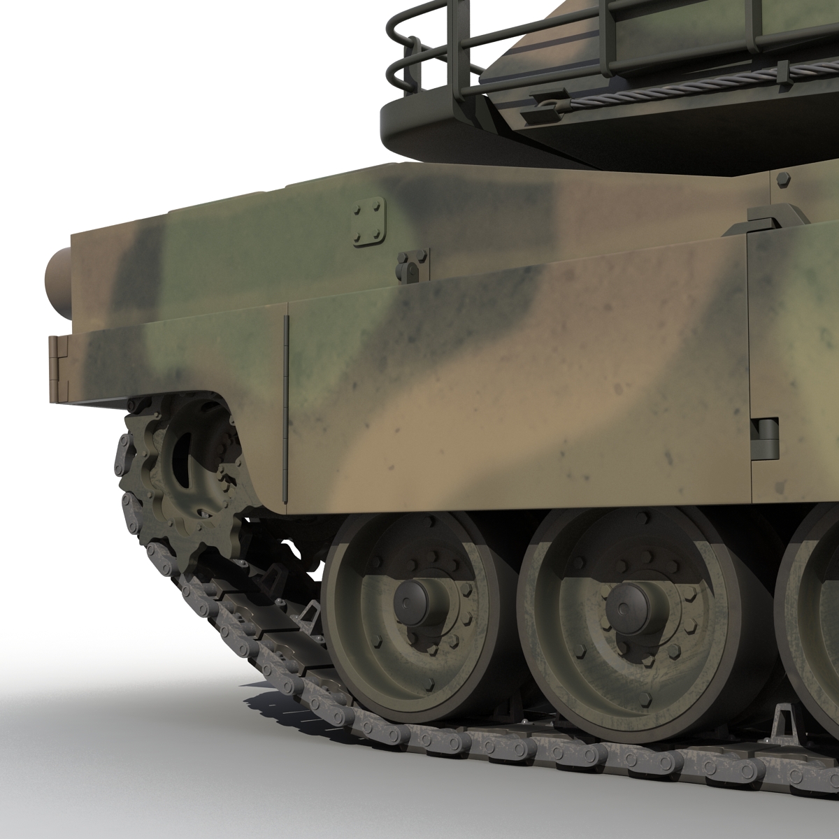 3D M1 Abrams Rigged