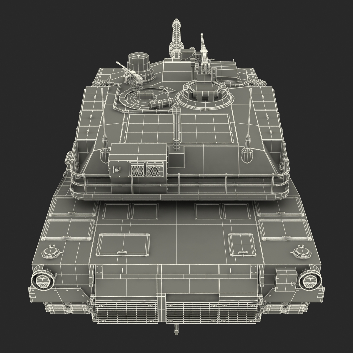 3D M1 Abrams Rigged