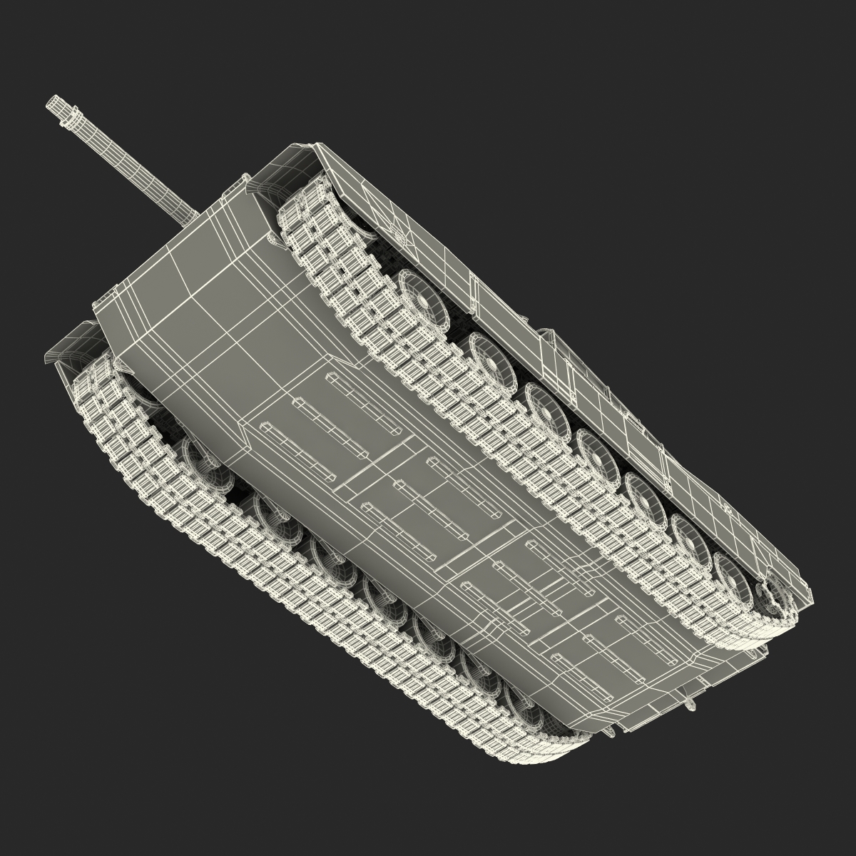 3D M1 Abrams Rigged