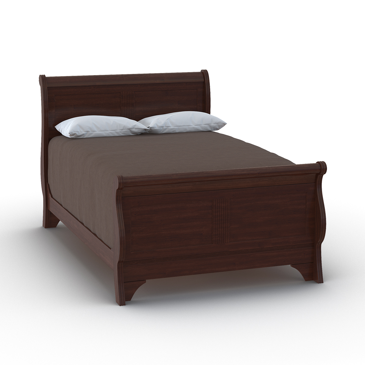 Mahogany Bed 3 3D model