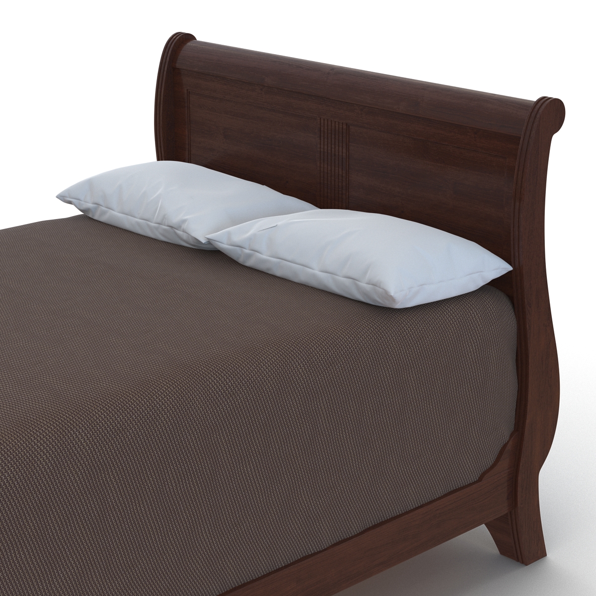 Mahogany Bed 3 3D model