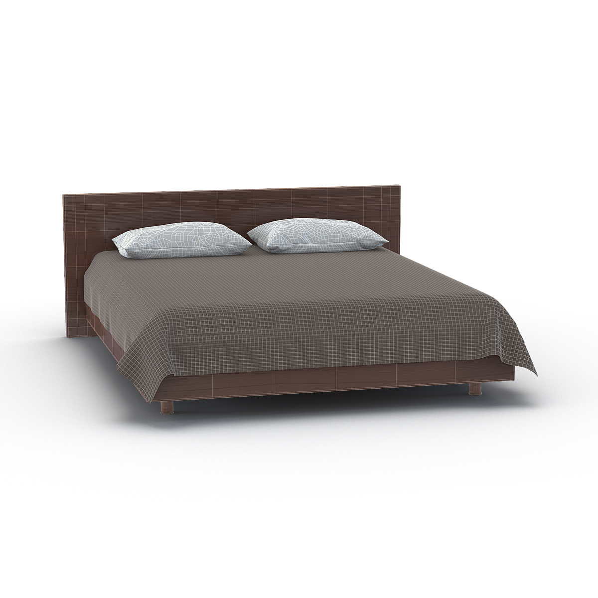 3D Queen Bed 2