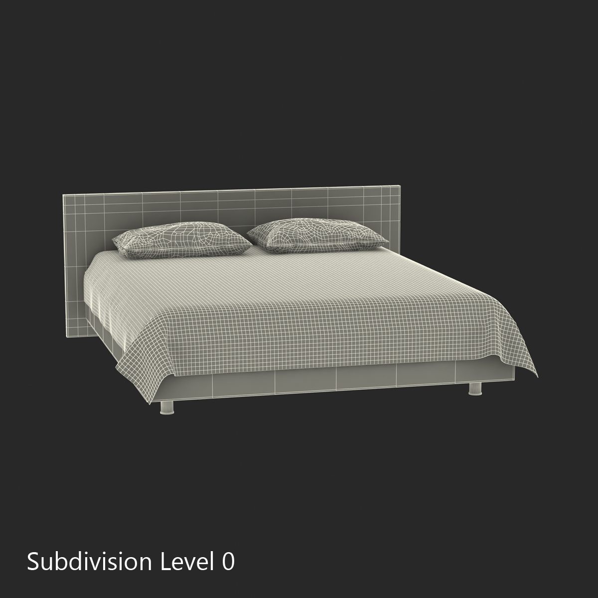 3D Queen Bed 2