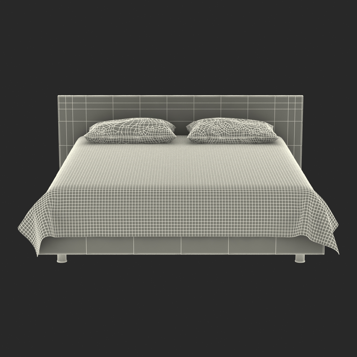 3D Queen Bed 2