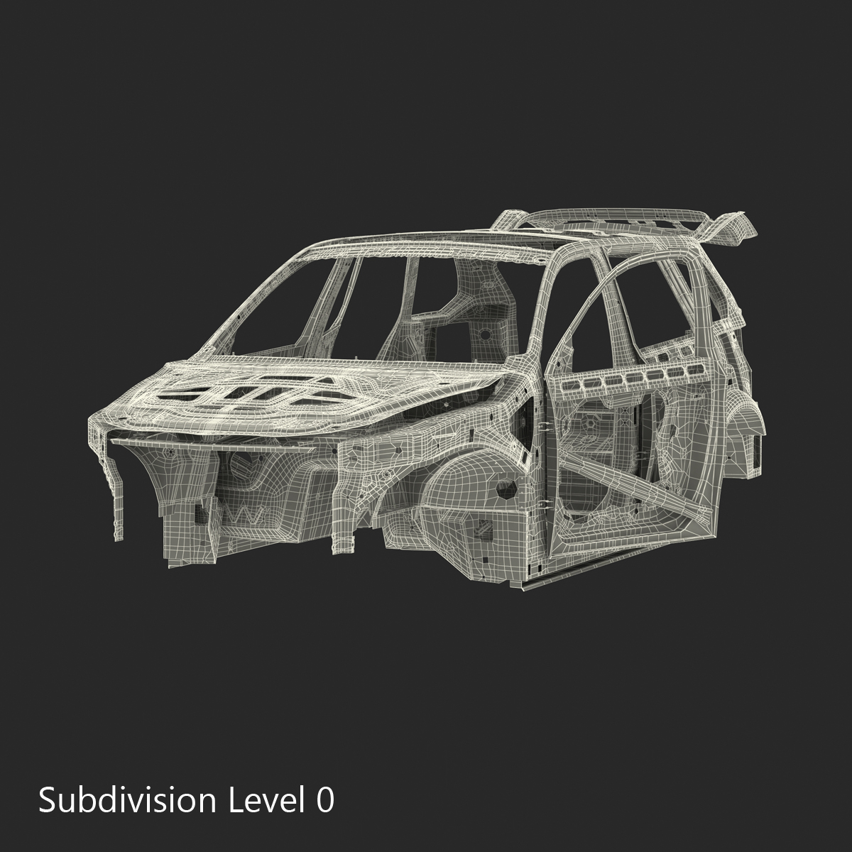 3D SUV Frame Rigged