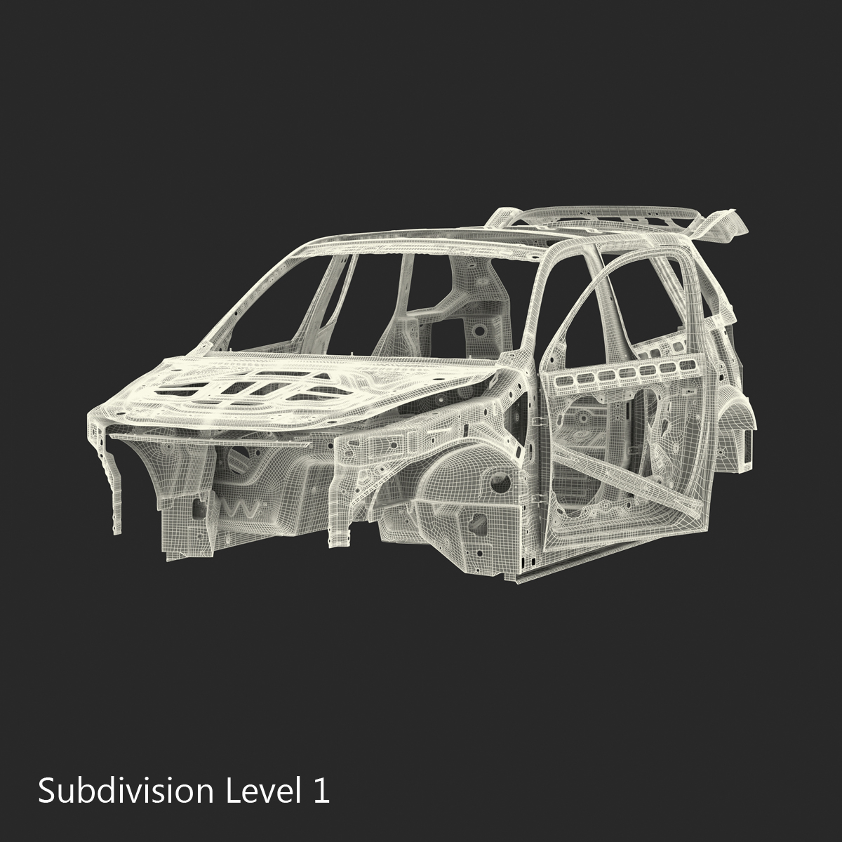 3D SUV Frame Rigged