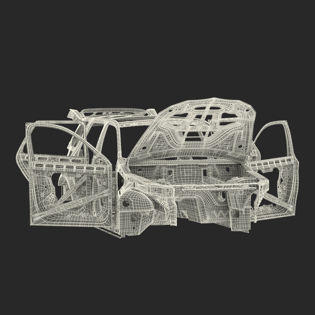 3D SUV Frame Rigged