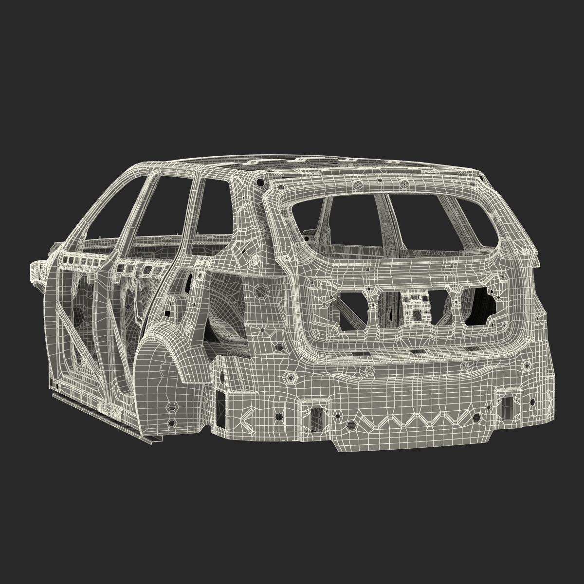 3D SUV Frame Rigged