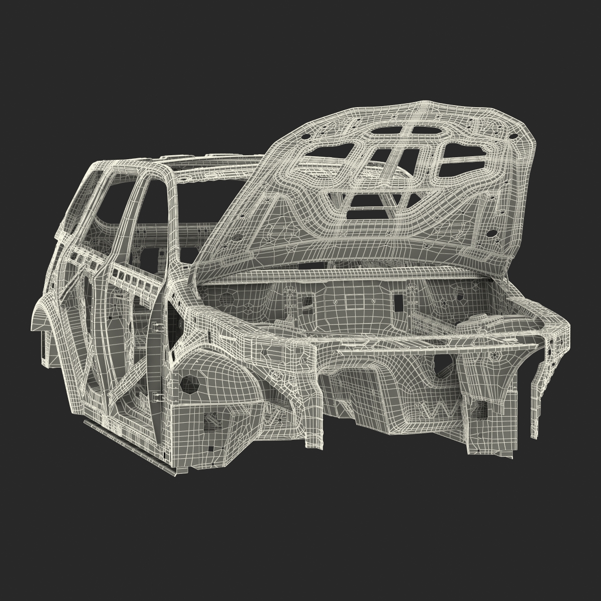 3D SUV Frame Rigged