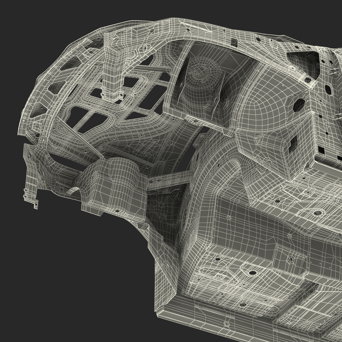 3D SUV Frame Rigged