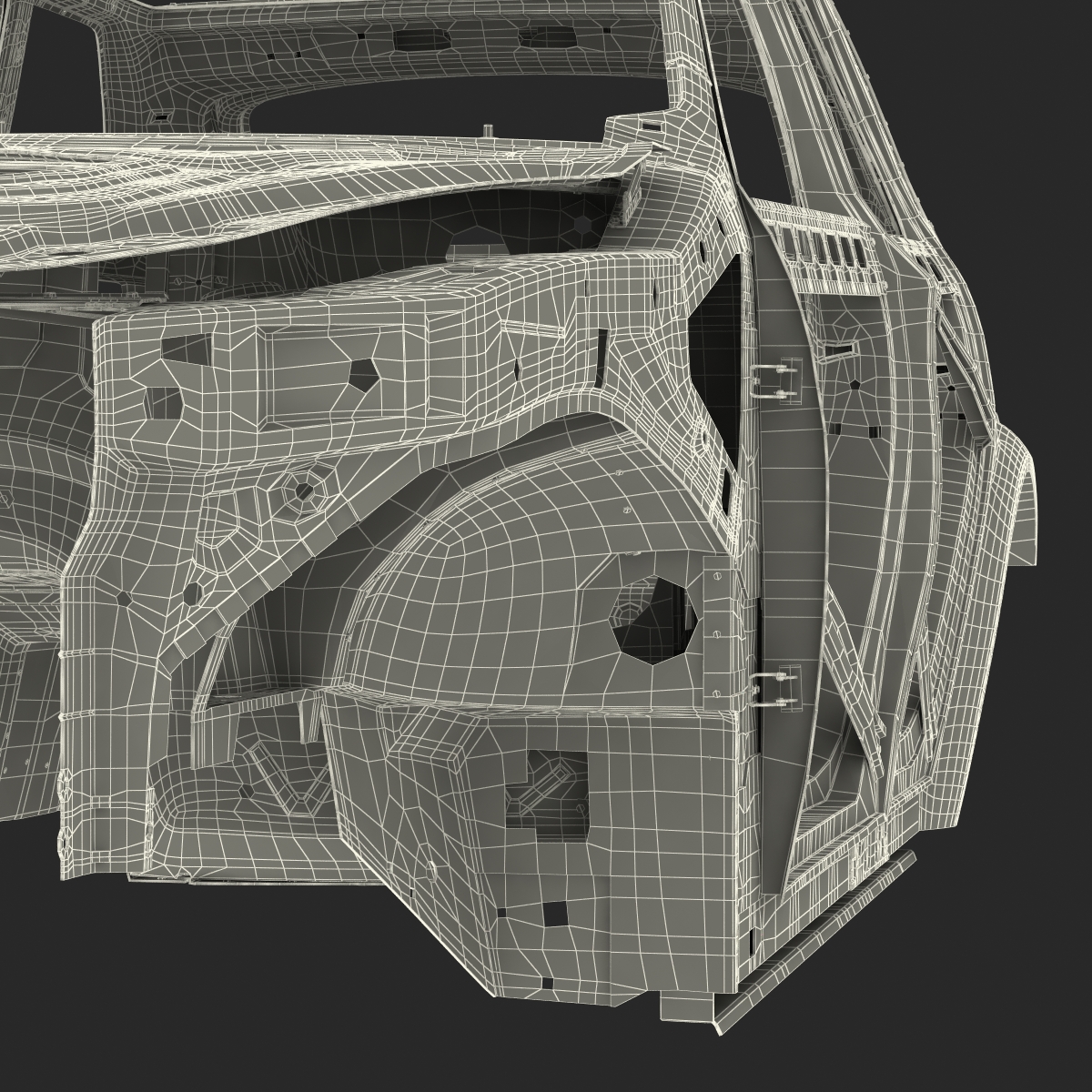 3D SUV Frame Rigged