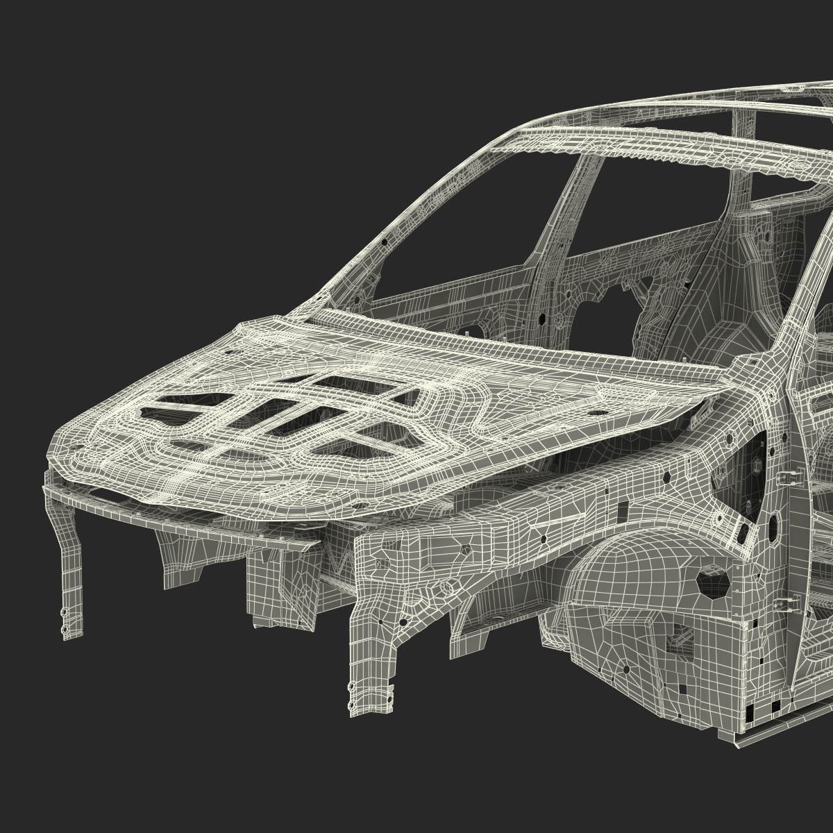 3D SUV Frame Rigged