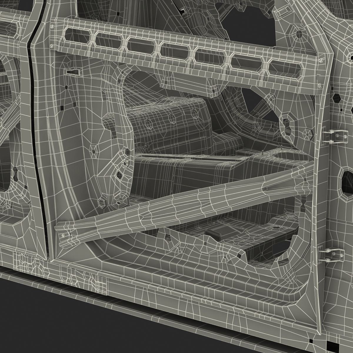 3D SUV Frame Rigged