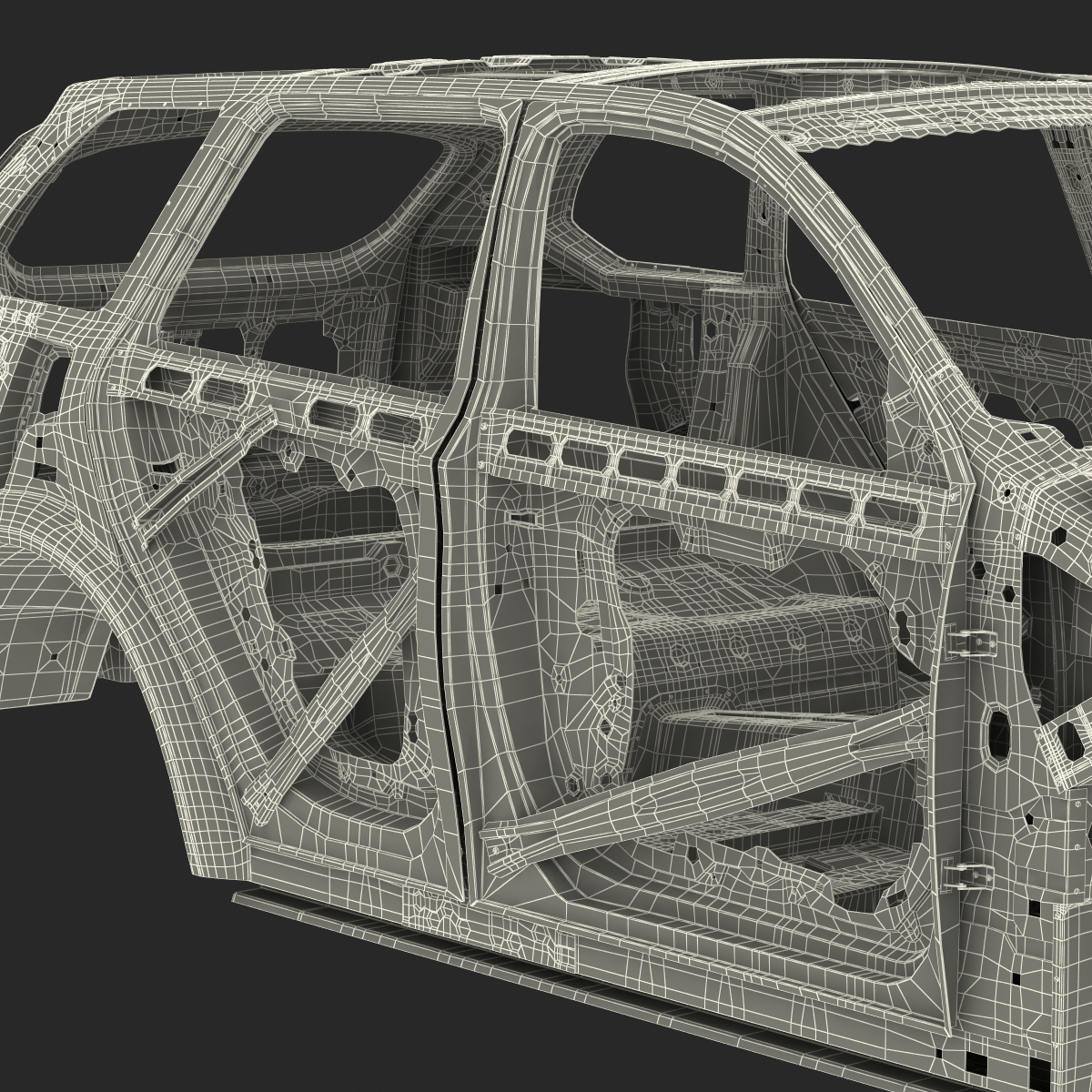 3D SUV Frame Rigged