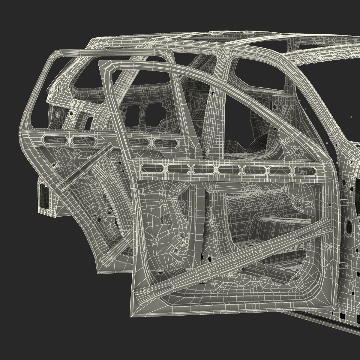 3D SUV Frame Rigged