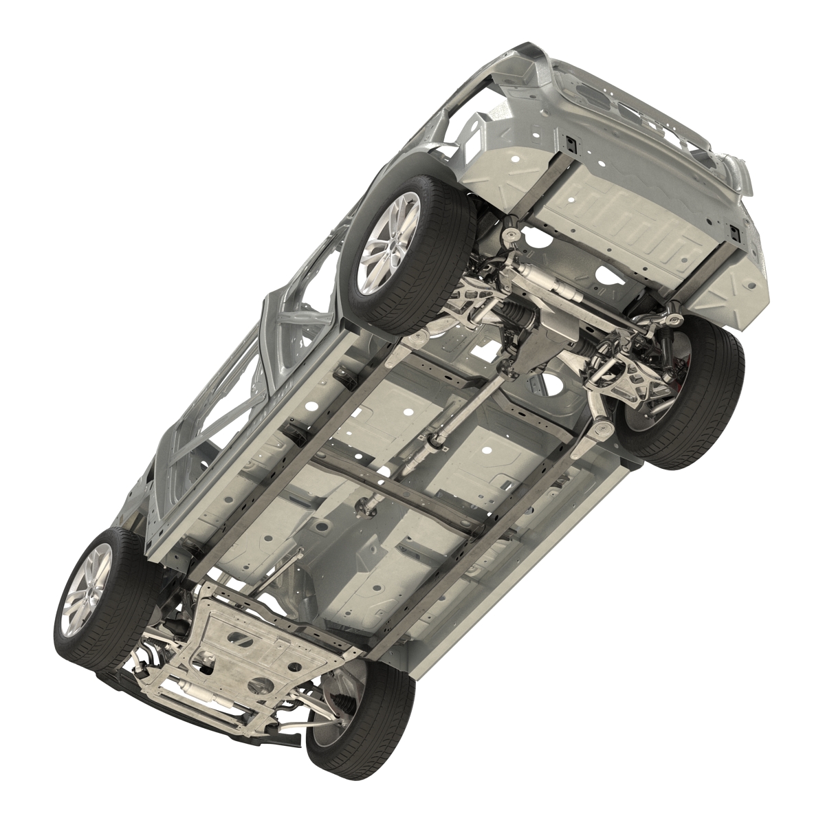 SUV Frame with Chassis 3D