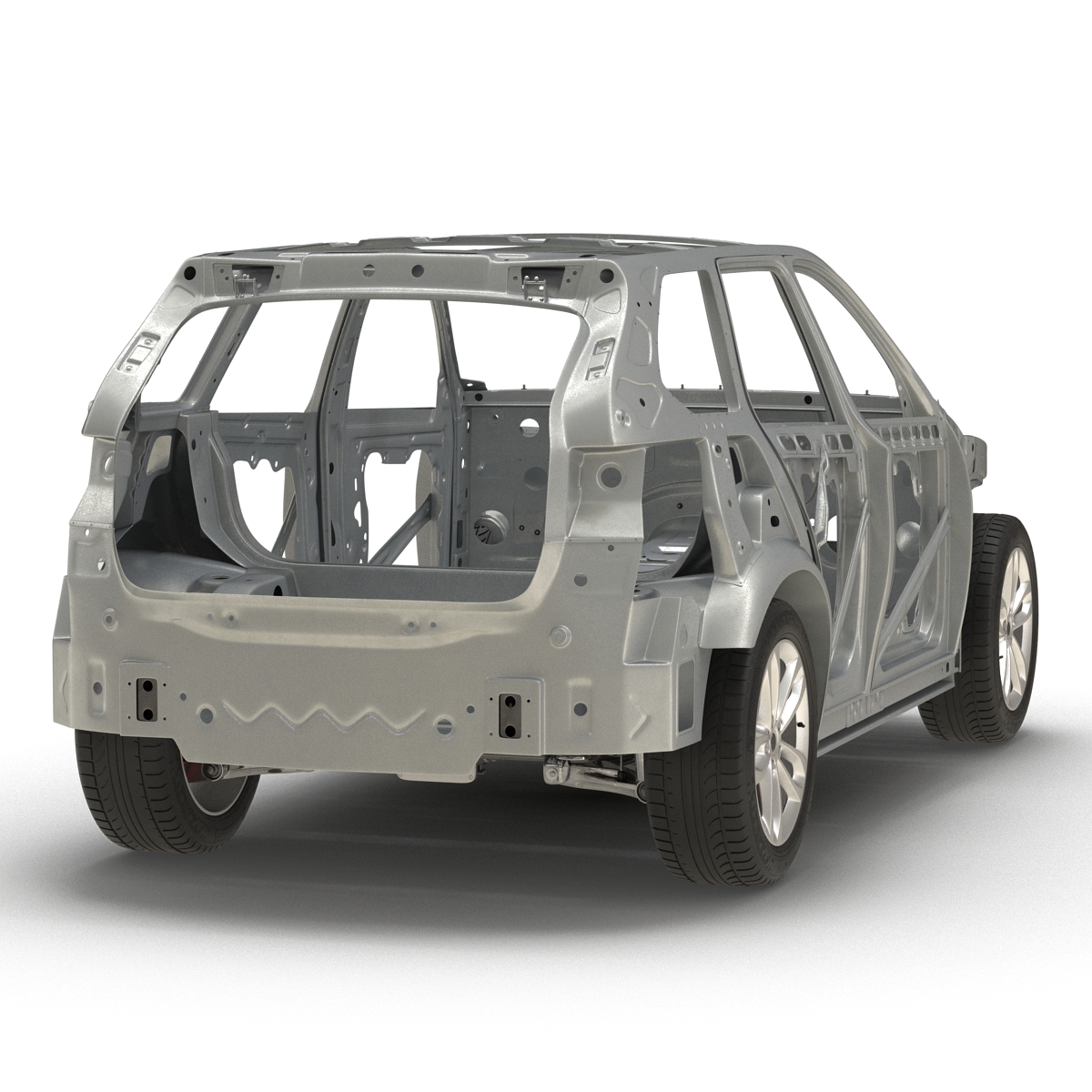 SUV Frame with Chassis 2 3D model