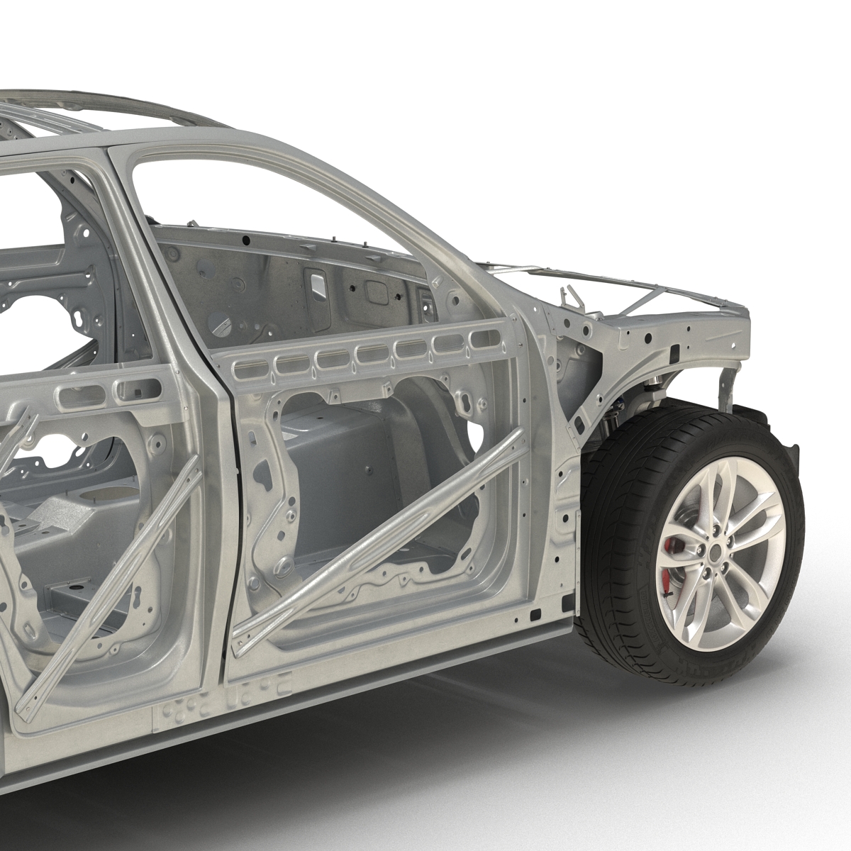 SUV Frame with Chassis 2 3D model