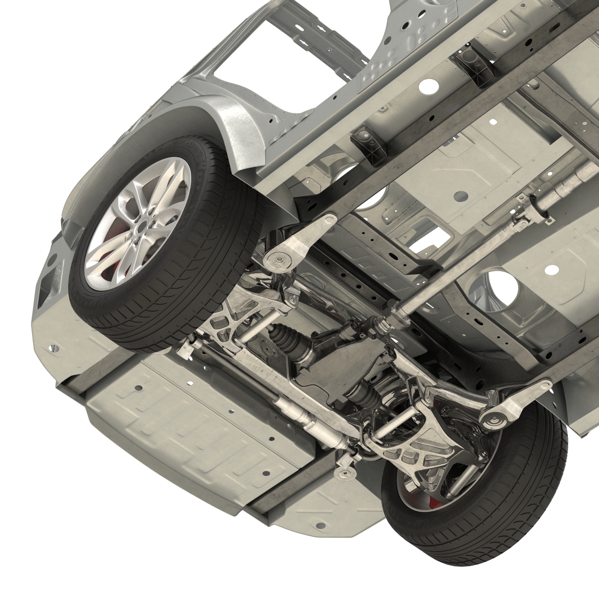 SUV Frame with Chassis 3 3D model