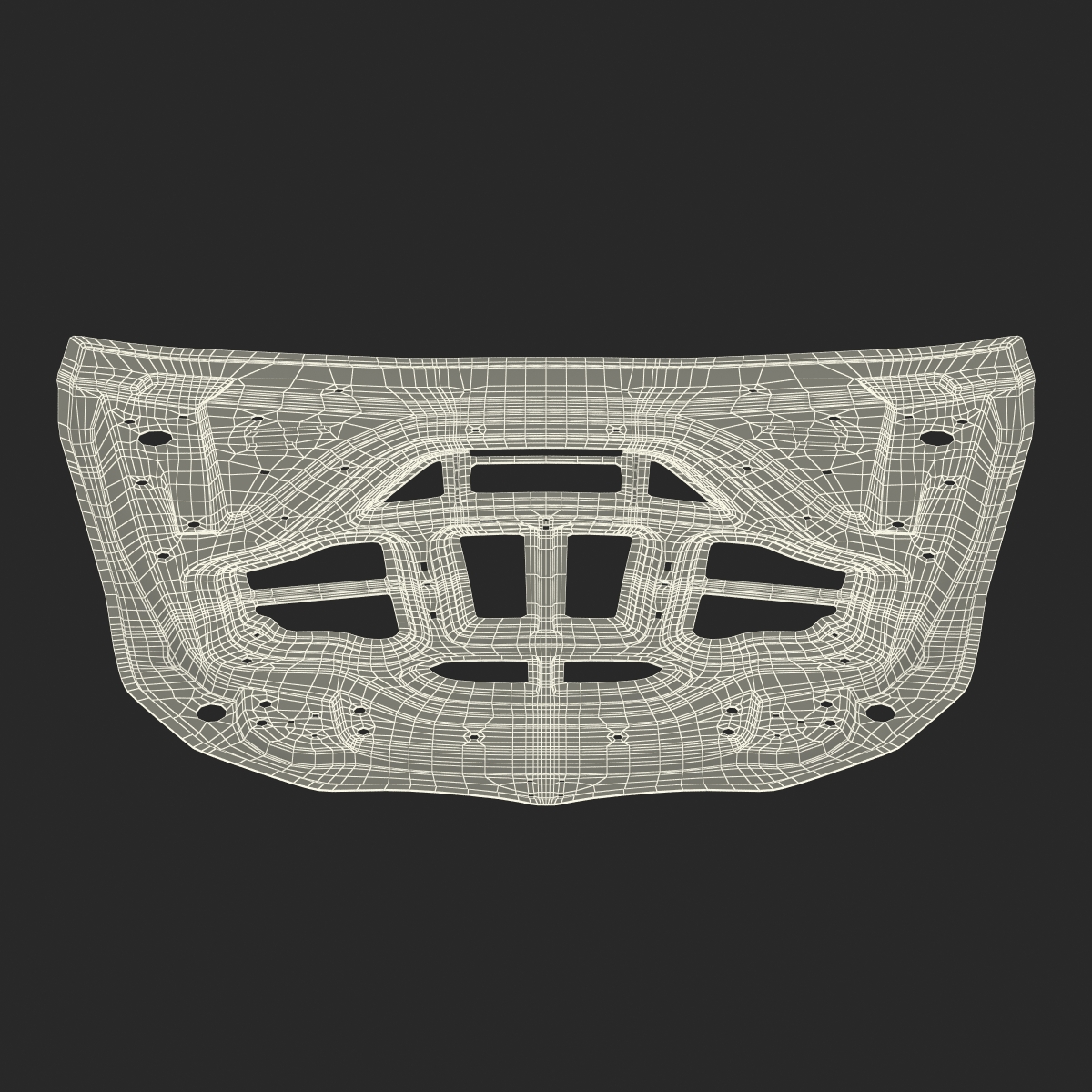 SUV Hood Frame 3D model