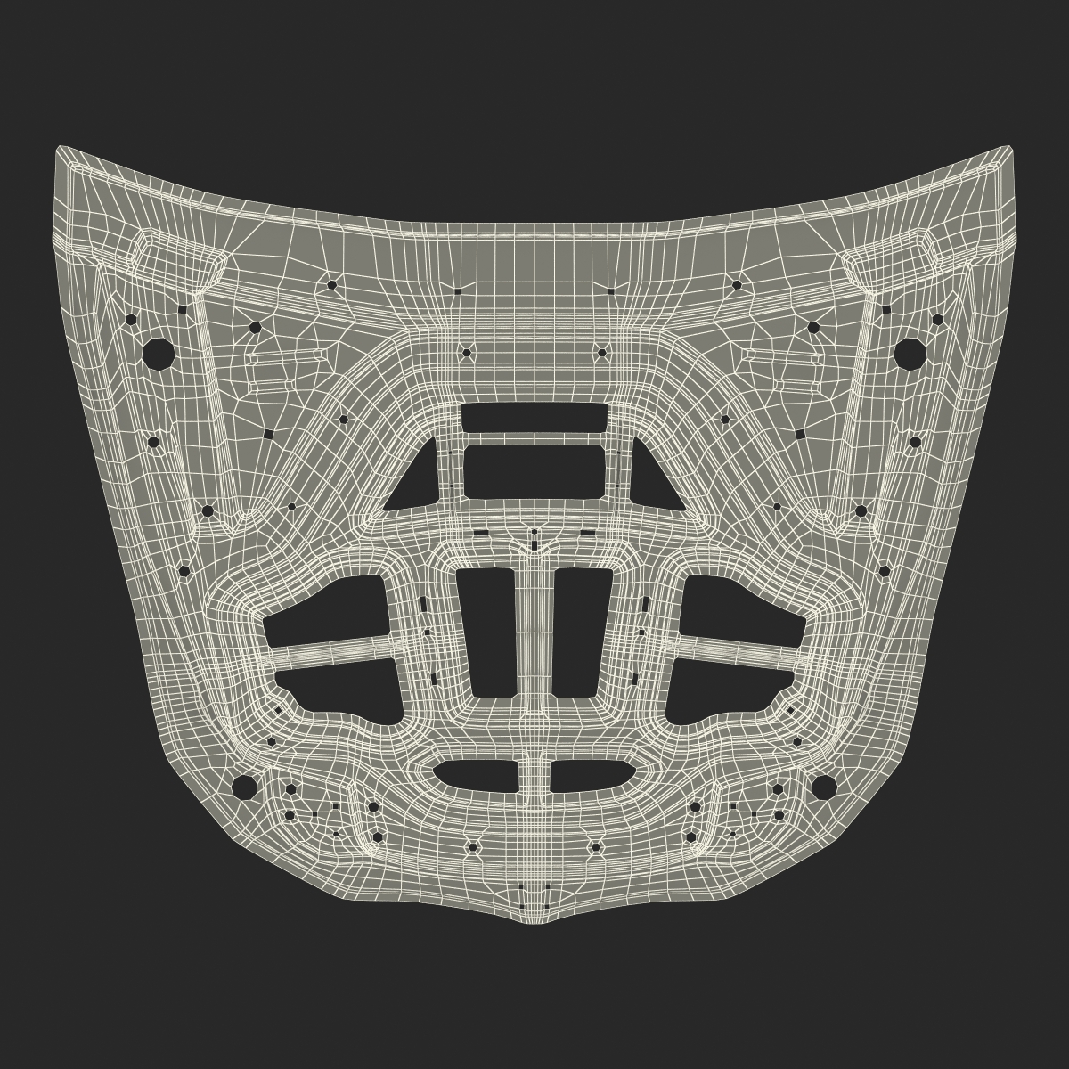 SUV Hood Frame 3D model