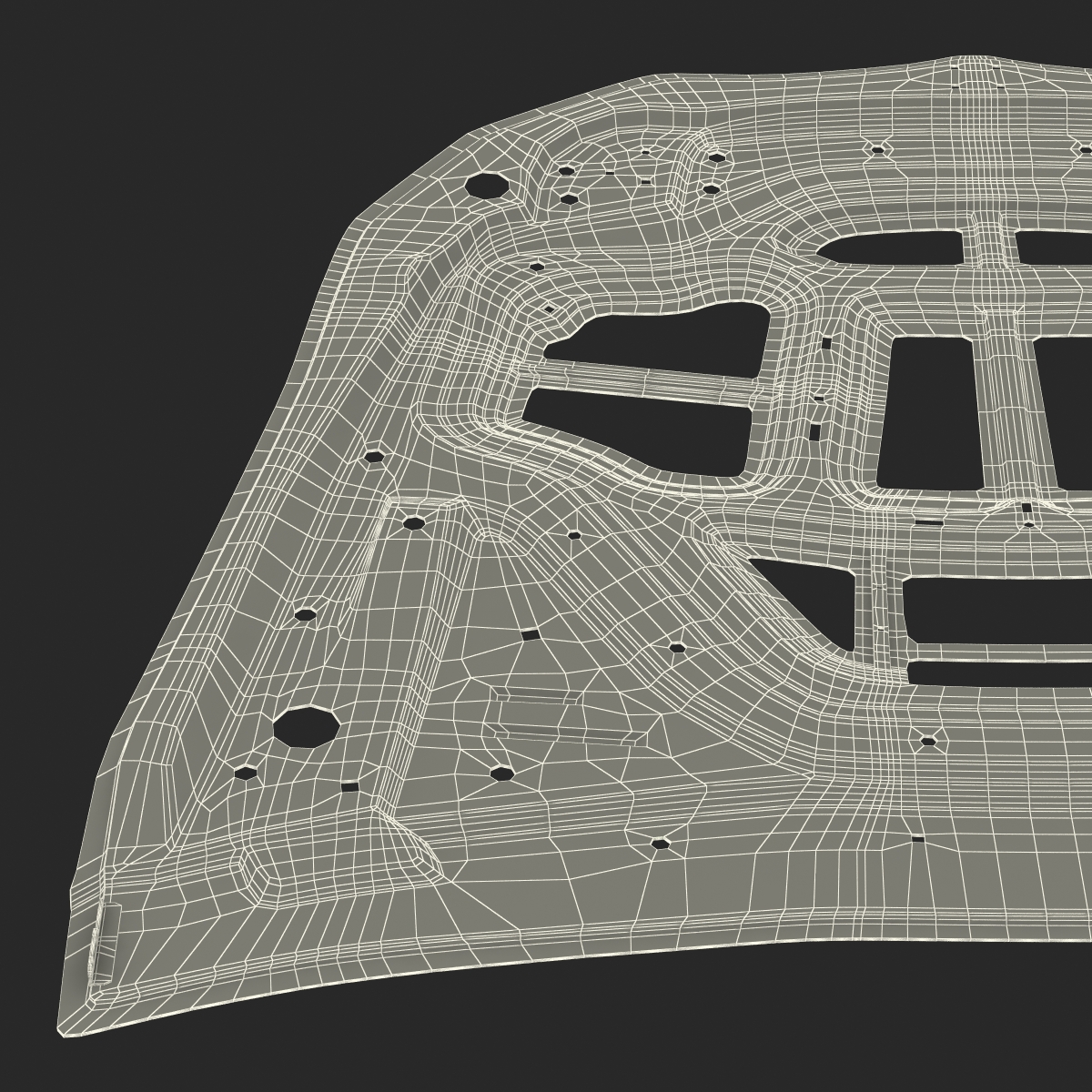 SUV Hood Frame 3D model