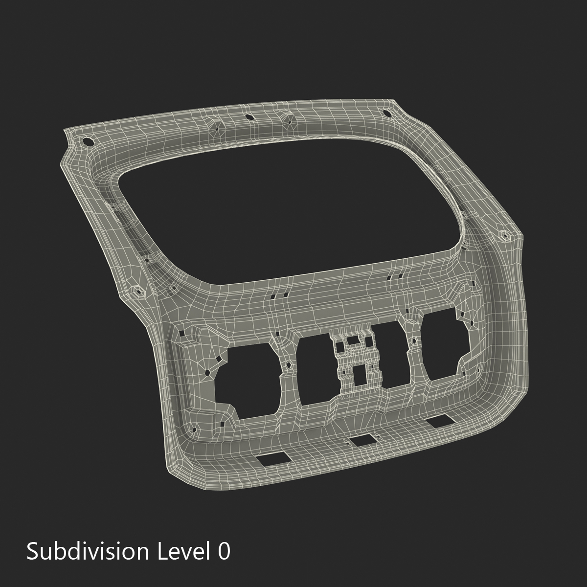 3D model SUV Trunk Frame