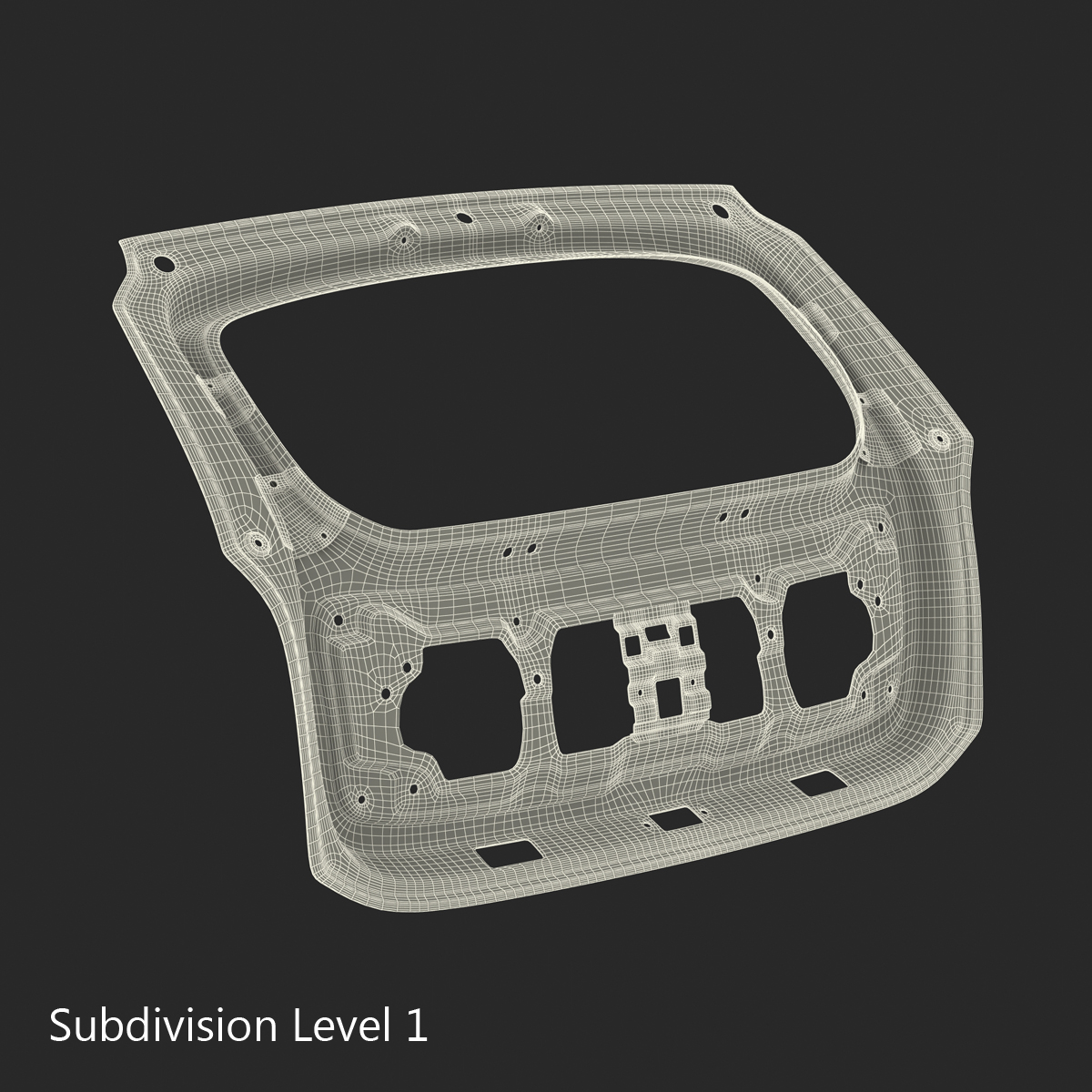 3D model SUV Trunk Frame