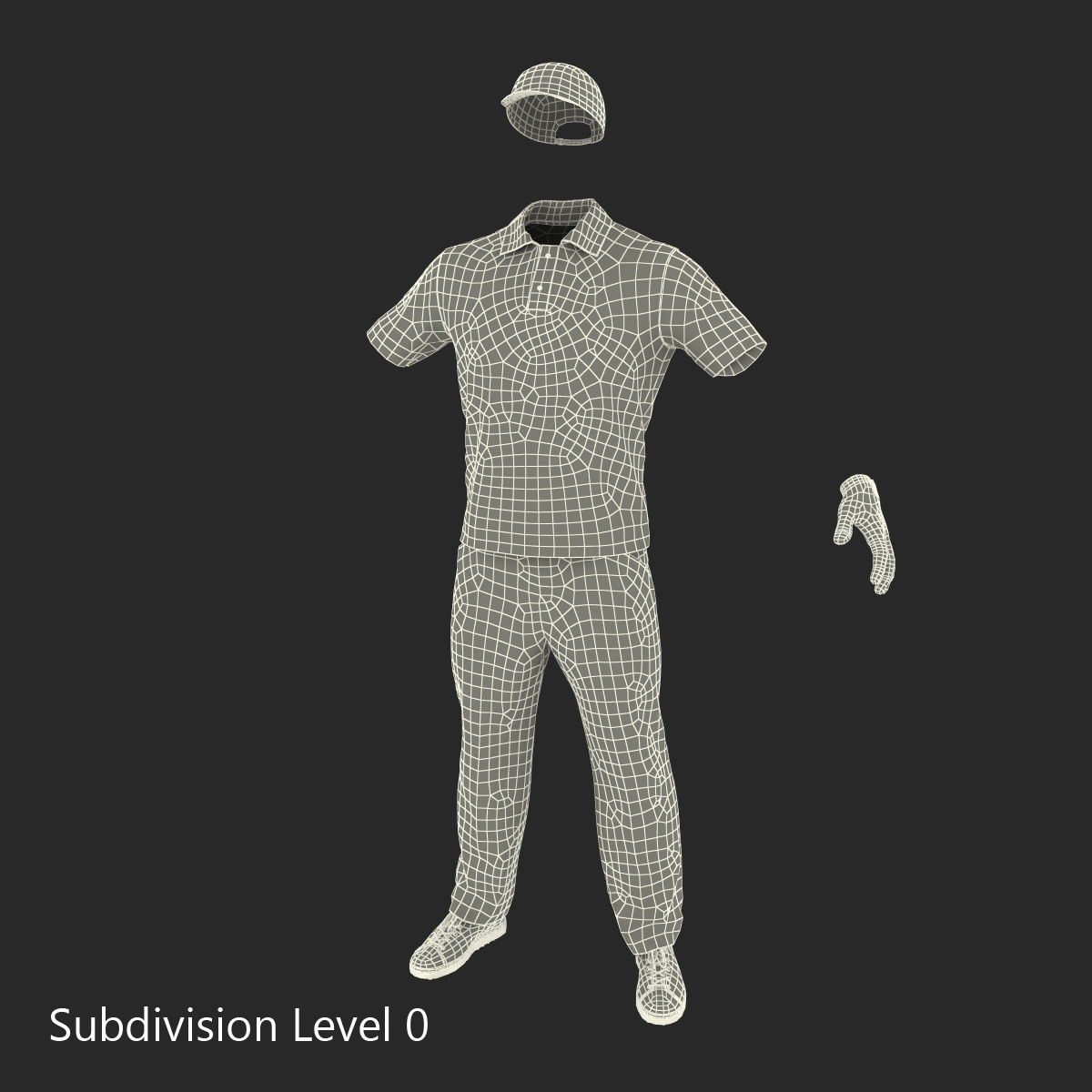 Mens Golf Clothes 3D