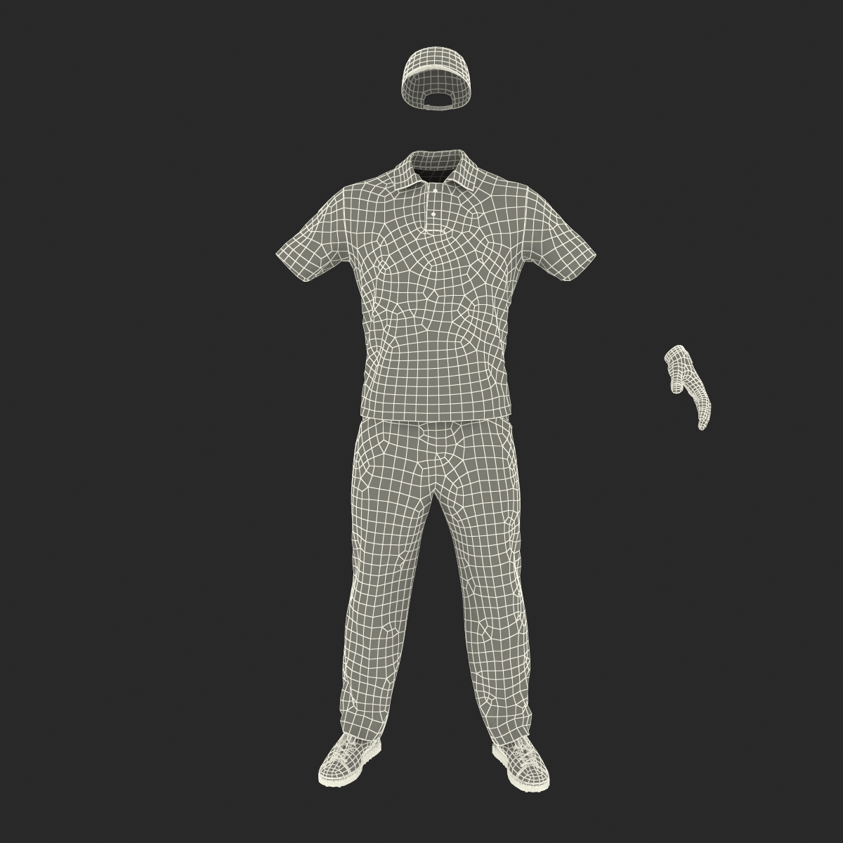 Mens Golf Clothes 3D