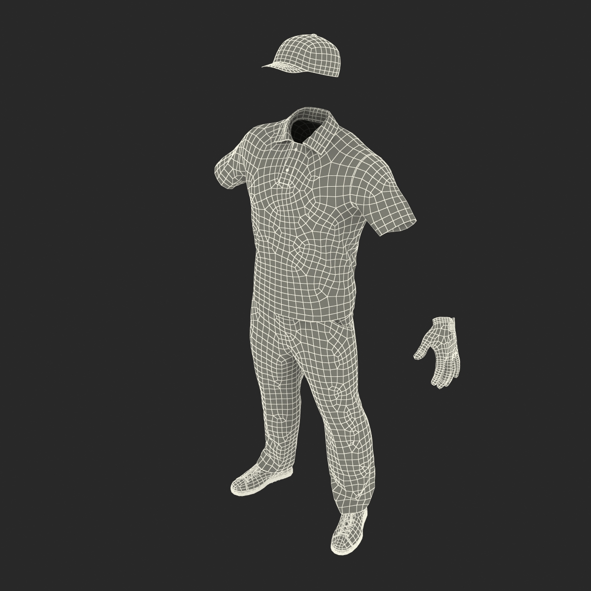 Mens Golf Clothes 3D