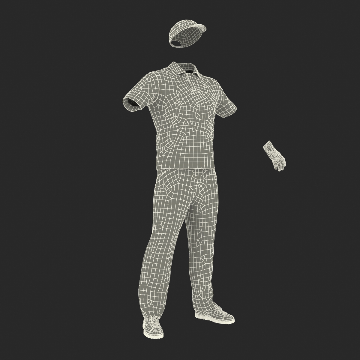 Mens Golf Clothes 3D