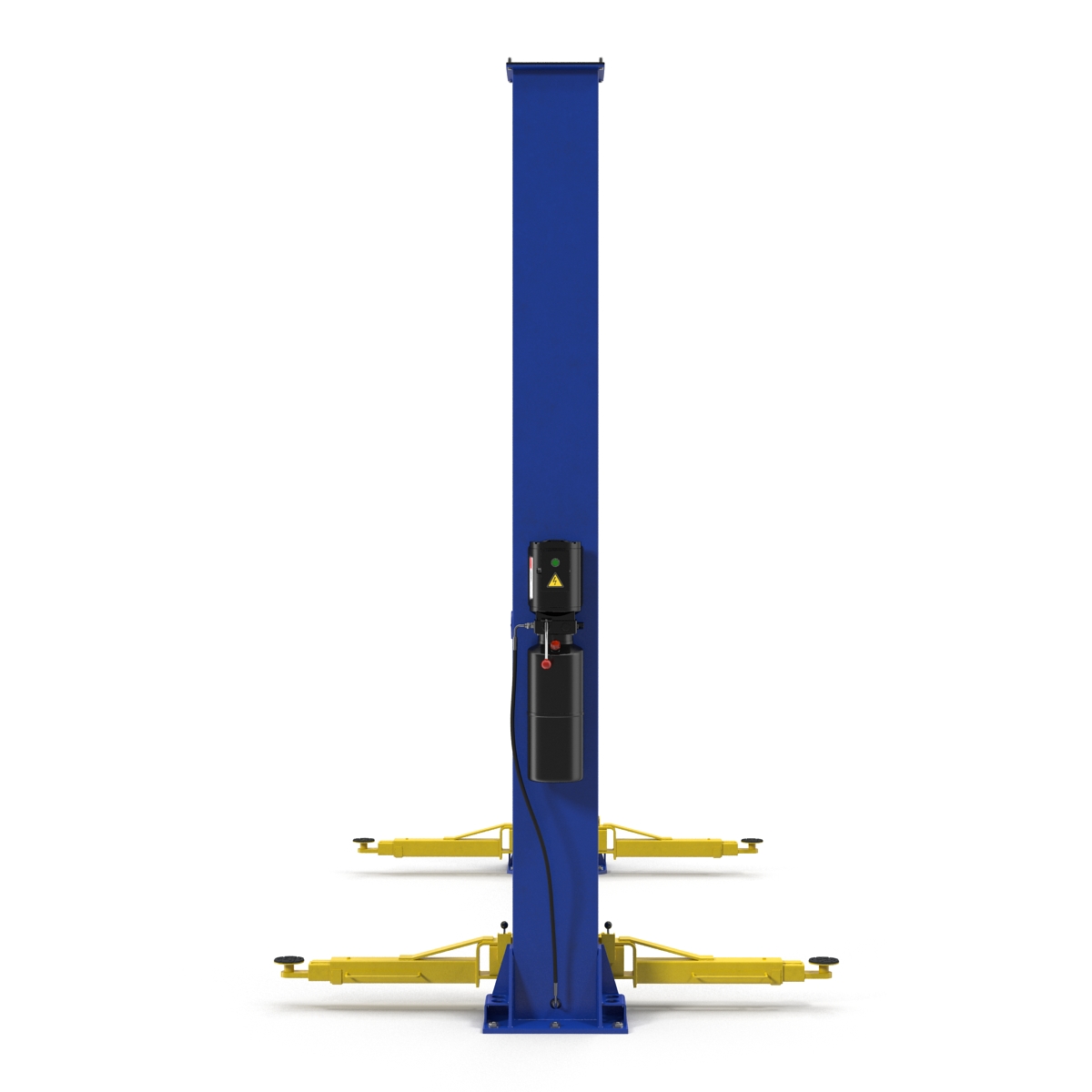 Two Post Car Lift Rigged 3D model