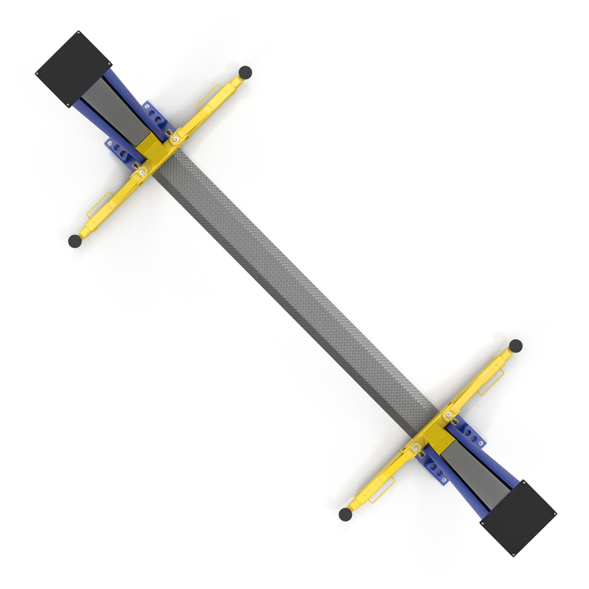 Two Post Car Lift Rigged 3D model