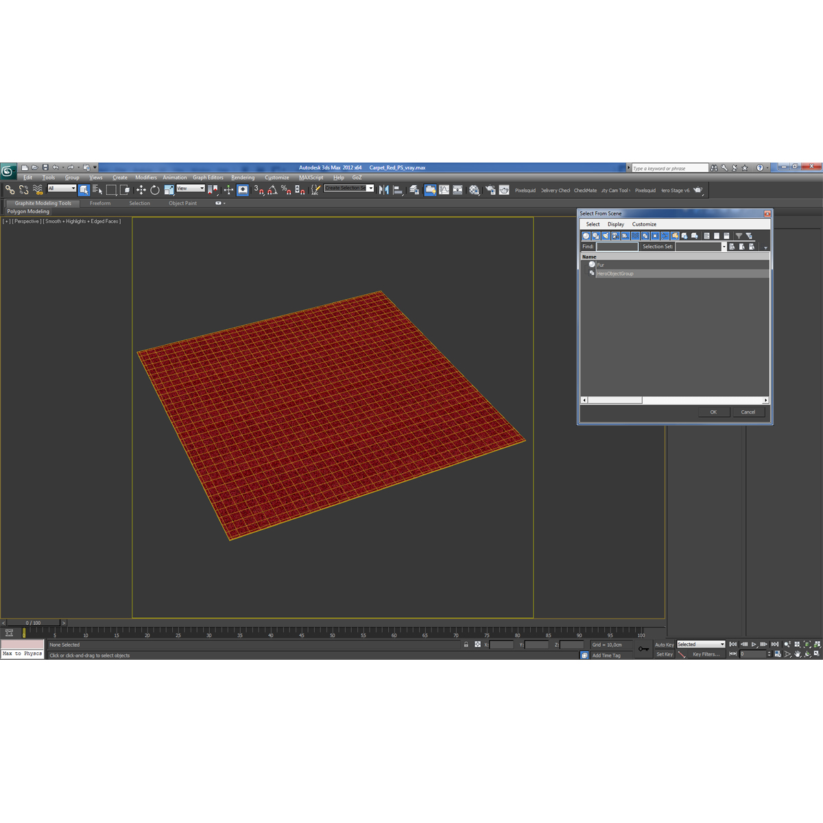 3D model Carpet Red