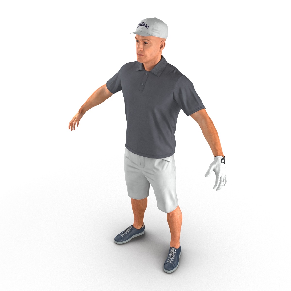 3D Golf Player 2 model