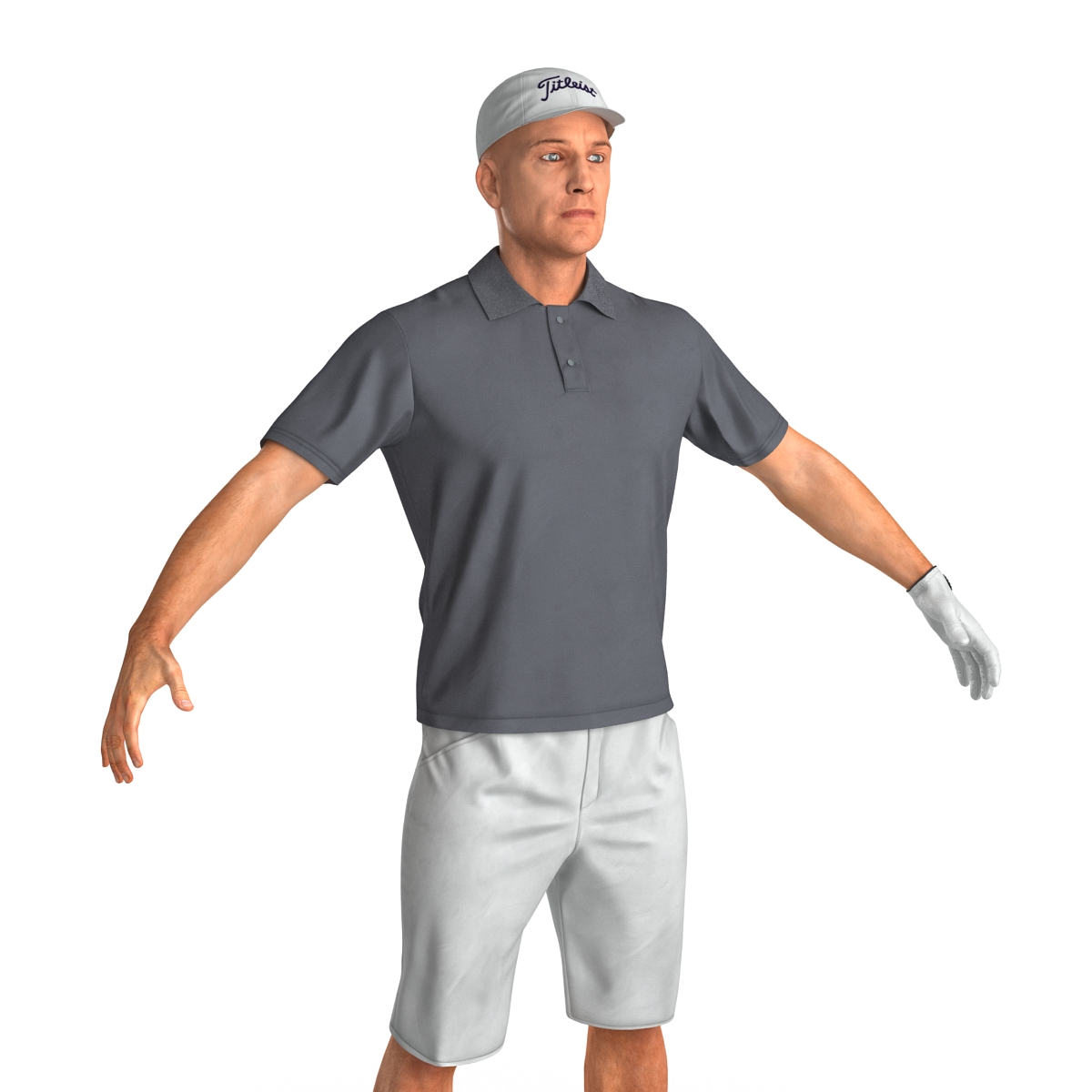 3D Golf Player 2 model