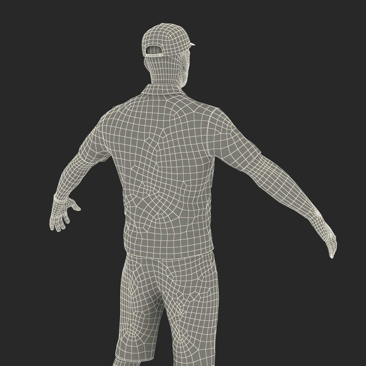 3D Golf Player 2 model