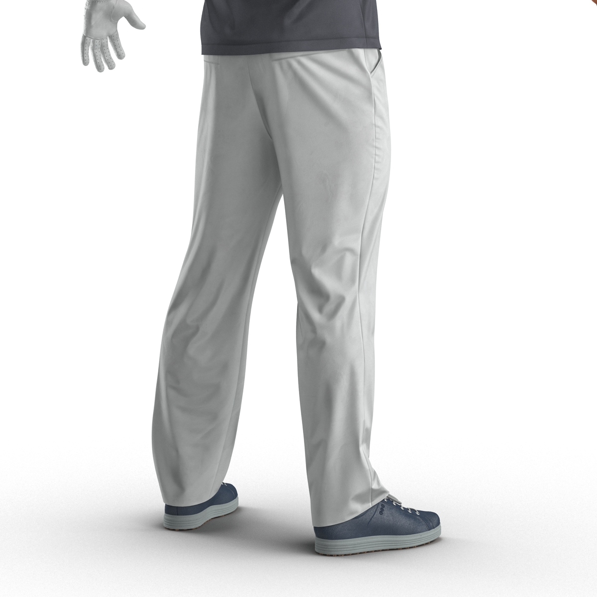 3D model Golf Player with Fur