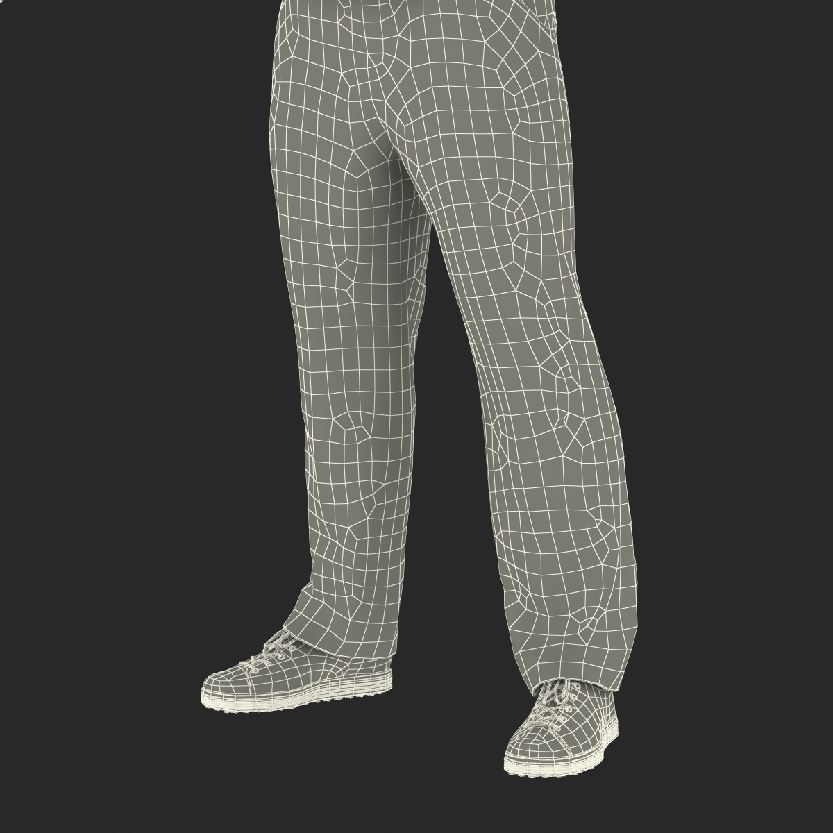 3D model Golf Player with Fur