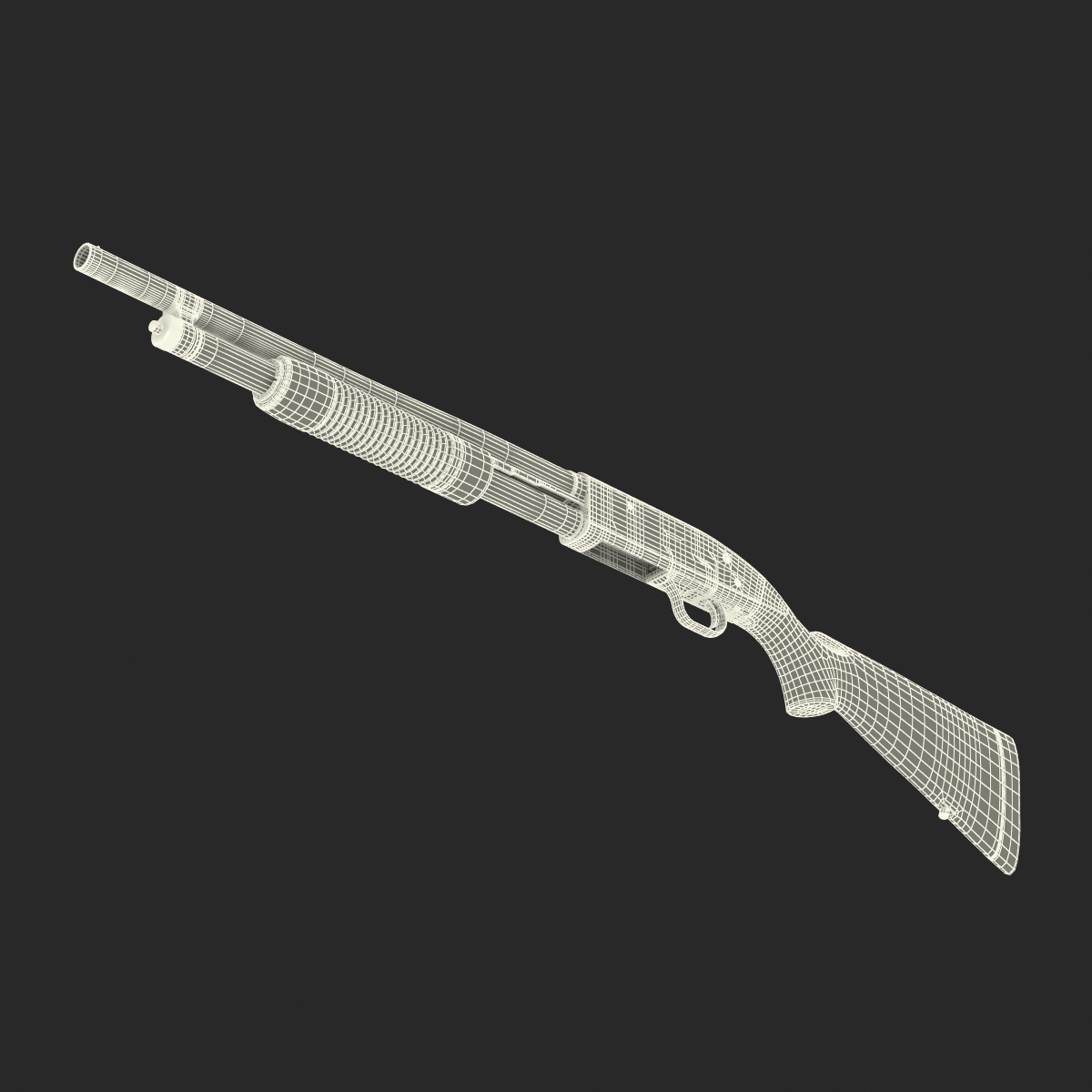 3D model Shotgun Mossberg 500