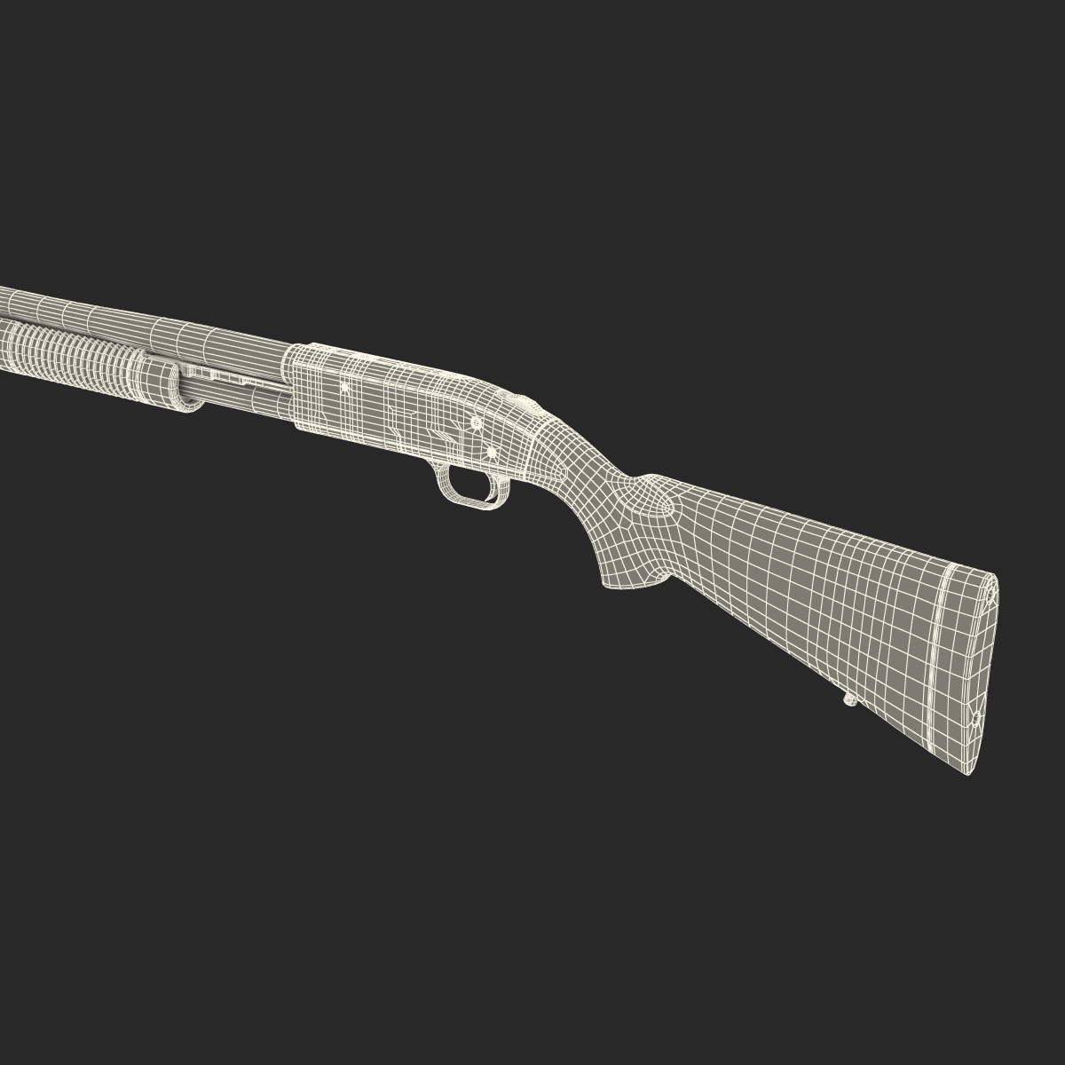 3D model Shotgun Mossberg 500