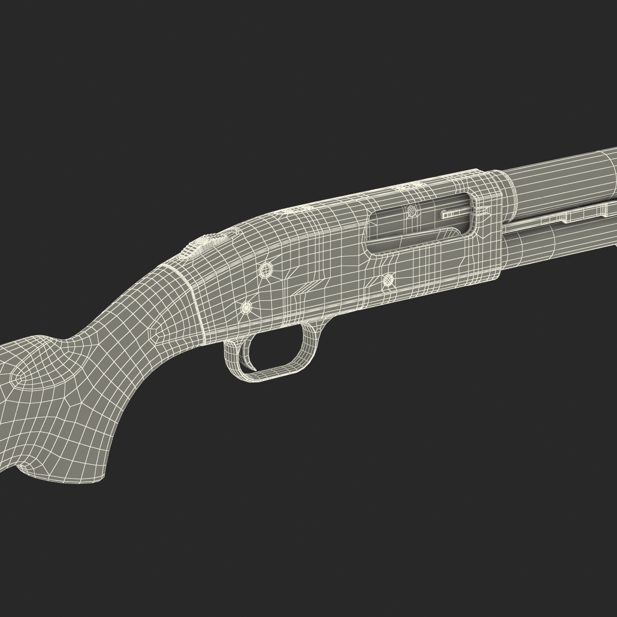 3D model Shotgun Mossberg 500