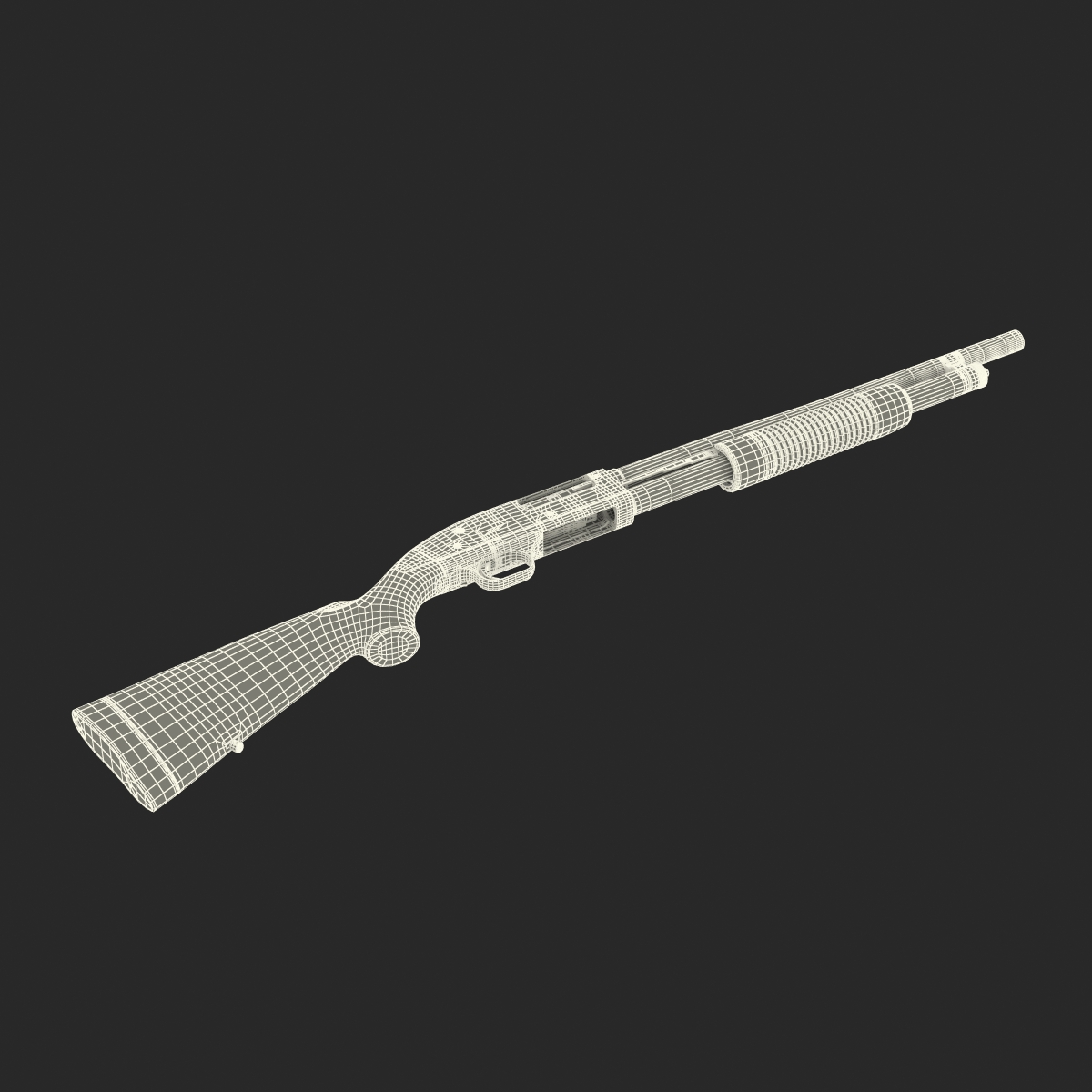 3D model Shotgun Mossberg 500